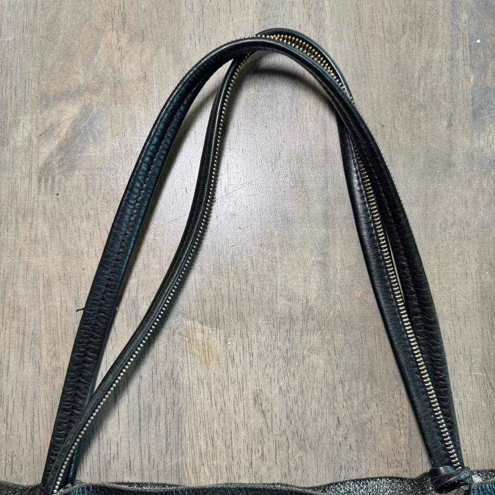 Botkier Soho Black Pebbled Leather Tote Shoulder Handbag - Picture 4 of 11
